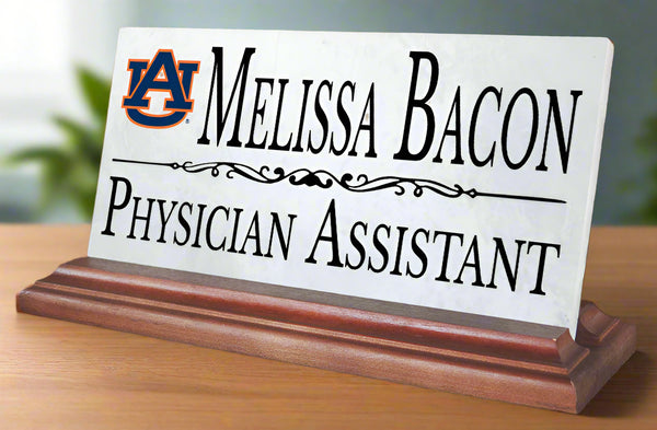 Auburn University Nameplate for Desk or Shelf for Alumni, or Graduation Gift