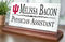 Indiana University Nameplate for Desk or Shelf for IU Alumni, or IU Graduation Gift