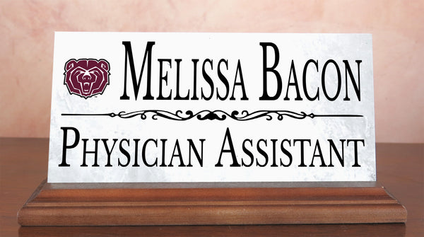 Missouri State Nameplate for Desk or Shelf for Alumni, or Graduation Gift