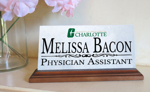 UNC Charlotte Nameplate for Desk or Shelf for Charlotte 49ers Alumni, or Graduation Gift