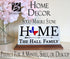 Texas Family Name Sign for Shelf - Solid Marble - 8in x 4in