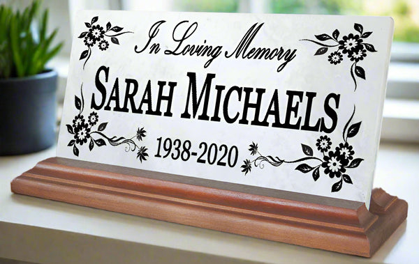 Loved One Memorial Plaque for Indoor Shelf or Mantel Remembrance Gift