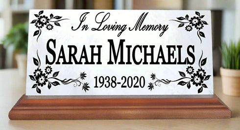 Loved One Memorial Plaque for Indoor Shelf or Mantel Remembrance Gift