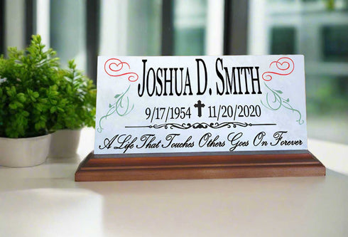 Loved One Memorial Plaque for Shelf or Mantel Sign