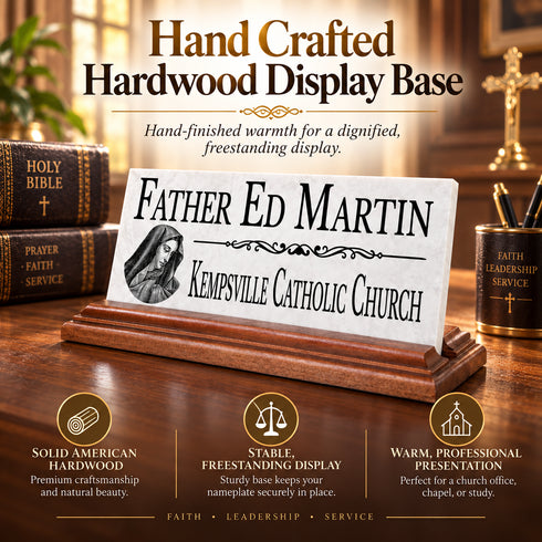 Church Desk Nameplate