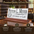 Attorney Desk Nameplate - Personalized Solid Marble Lawyer Name Plate Gift