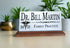 Doctor Nameplate Gift - Solid Marble - Physician Custom Desk Name Plate