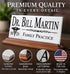 Doctor Desk Nameplate - Personalized Marble Physician Name Plate Gift - Solid Marble