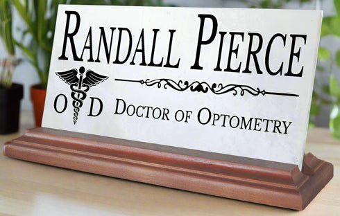 Optometrist Desk Nameplate - Doctor Of Optometry School Graduation Gift