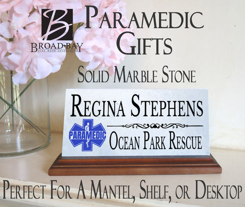 Paramedic Desk Nameplate EMS Medic Graduation Gift