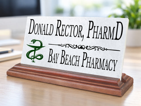 Pharmacist Desk Nameplate