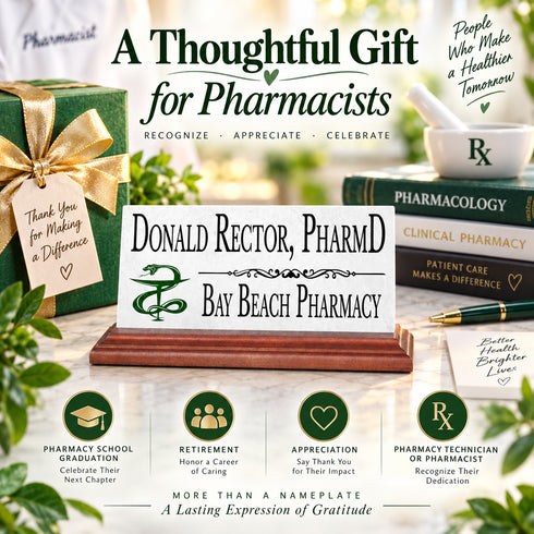 Pharmacist Desk Nameplate