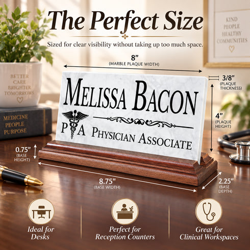 Physician Associate Desk Nameplate