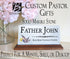 Christian Name Plate Custom Gift Personalized Church Religious Nameplate - Solid Marble