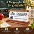 Personalized Teacher Desk Nameplate - For Educators and School Administration