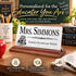 Personalized Teacher Desk Nameplate - For Educators and School Administration