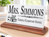 Teacher Desk Nameplate - Solid Marble