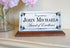 Custom Recognition Plaque Marble Award For Desk Shelf Mantle 8in x 4.5in