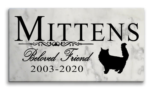Cat Memorial Stone Personalized Beloved Friend Marker