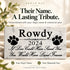Dog Memorial Stone - If Love Could Have Saved You - Custom Personalized Marble