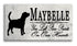 Beagle Memorial Stone Personalized Dog Grave Marker Outdoor or Indoor