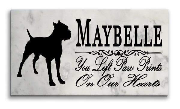 Cane Corso Memorial Stone Plaque Personalized Plaque