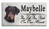 Doberman Memorial Stone Floppy Ear Dobie Dog Grave Marker