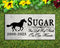 Horse Memorial Stone Plaque  Equine Custom Headstone Grave Marker for Outdoors or Indoors
