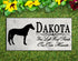 Horse Memorial Stone Equine Personalized Garden Marker Grave Marker for Outdoors or Indoors