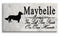 Long Haired Dachshund Memorial Stone Personalized Dog Garden Rock Grave Marker Outdoor or Indoor