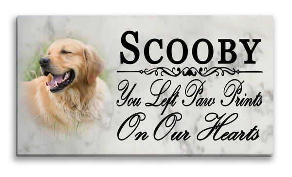 Pet Photo Memorial Stone Personalized Picture Custom Name