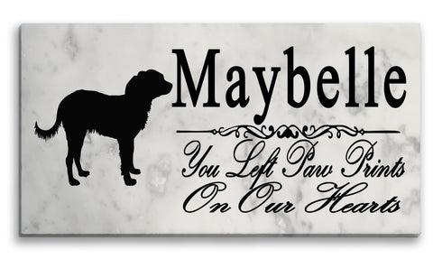 Russian Toy Terrier Memorial Stone Personalized Dog Garden Plaque Grave Marker