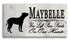 Pit Bull Memorial Stone Personalized Dog Garden Plaque Grave Marker Outdoor or Indoor