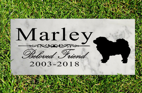 Dog Memorial Stone By Breed Personalized Marker Marble Grave Headstone