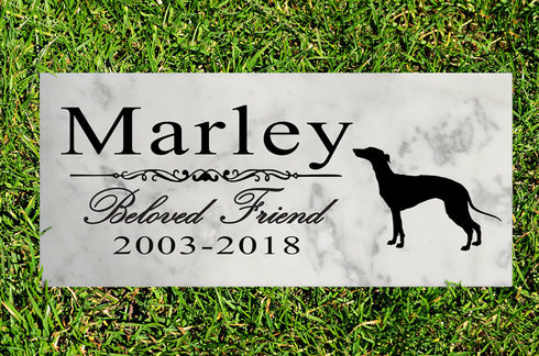 Dog Memorial Stone By Breed Personalized Marker Marble Grave Headstone