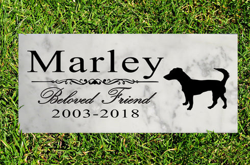 Dog Memorial Stone By Breed Personalized Marker Marble Grave Headstone