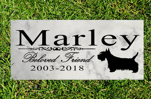 Dog Memorial Stone By Breed Personalized Marker Marble Grave Headstone