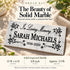 In Loving Memory Memorial Stone - Personalized Marble Remembrance Plaque