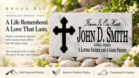 Loved One Memorial Stone - Forever In Our Hearts