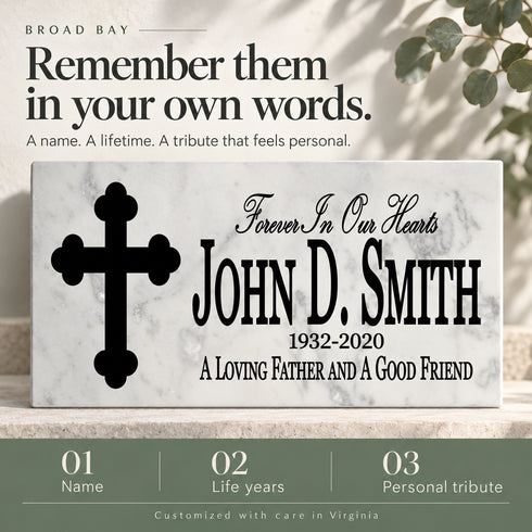 Loved One Memorial Stone - Forever In Our Hearts