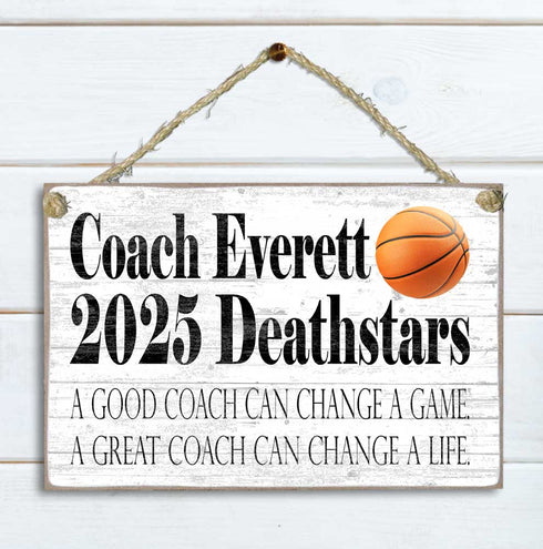 Coach Gift Plaque Personalized for Coaches