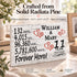 11th Anniversary Gift - Personalized Wood Sign for Husband, Wife or Couple - 11 Year