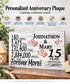 15th Anniversary Gift - Personalized Wood Sign for Husband, Wife or Couple - 15 Year