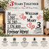 3rd Anniversary Gift - Personalized Wood Sign for Husband, Wife or Couple - 3 Year