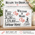3rd Anniversary Gift - Personalized Wood Sign for Husband, Wife or Couple - 3 Year
