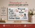 4th Anniversary Gift - Personalized Wood Sign for Husband, Wife or Couple - 4 Year