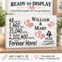 4th Anniversary Gift - Personalized Wood Sign for Husband, Wife or Couple - 4 Year