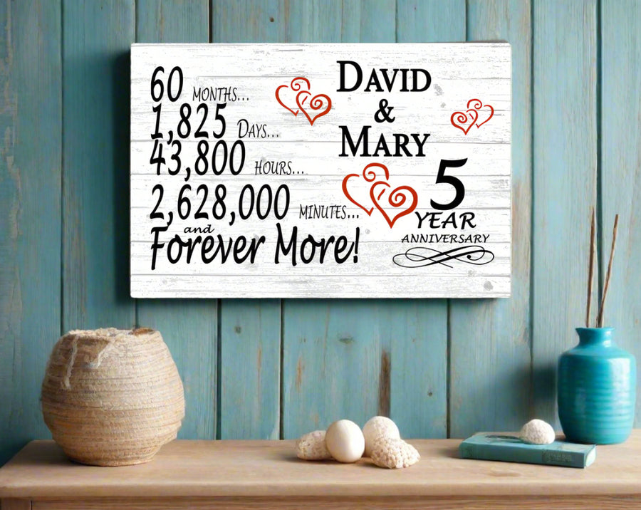 5 Year Personalized Anniversary Gift