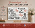 6th Anniversary Gift - Personalized Wood Sign for Husband, Wife or Couple - 6 Year