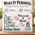 6th Anniversary Gift - Personalized Wood Sign for Husband, Wife or Couple - 6 Year